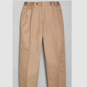 Jos A Bank Traveler Collection Traditional Fit Pleated Front Twill pants